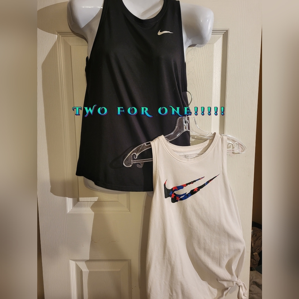 Nike ladies small sleeveless tees 2 for 1 special